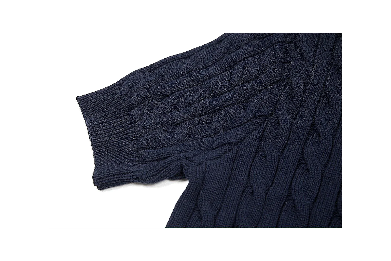 kakosheetbase.com Polo Ralph Lauren Navy Cable Knit Cardigan 0960 Navy short-sleeve-knit product image