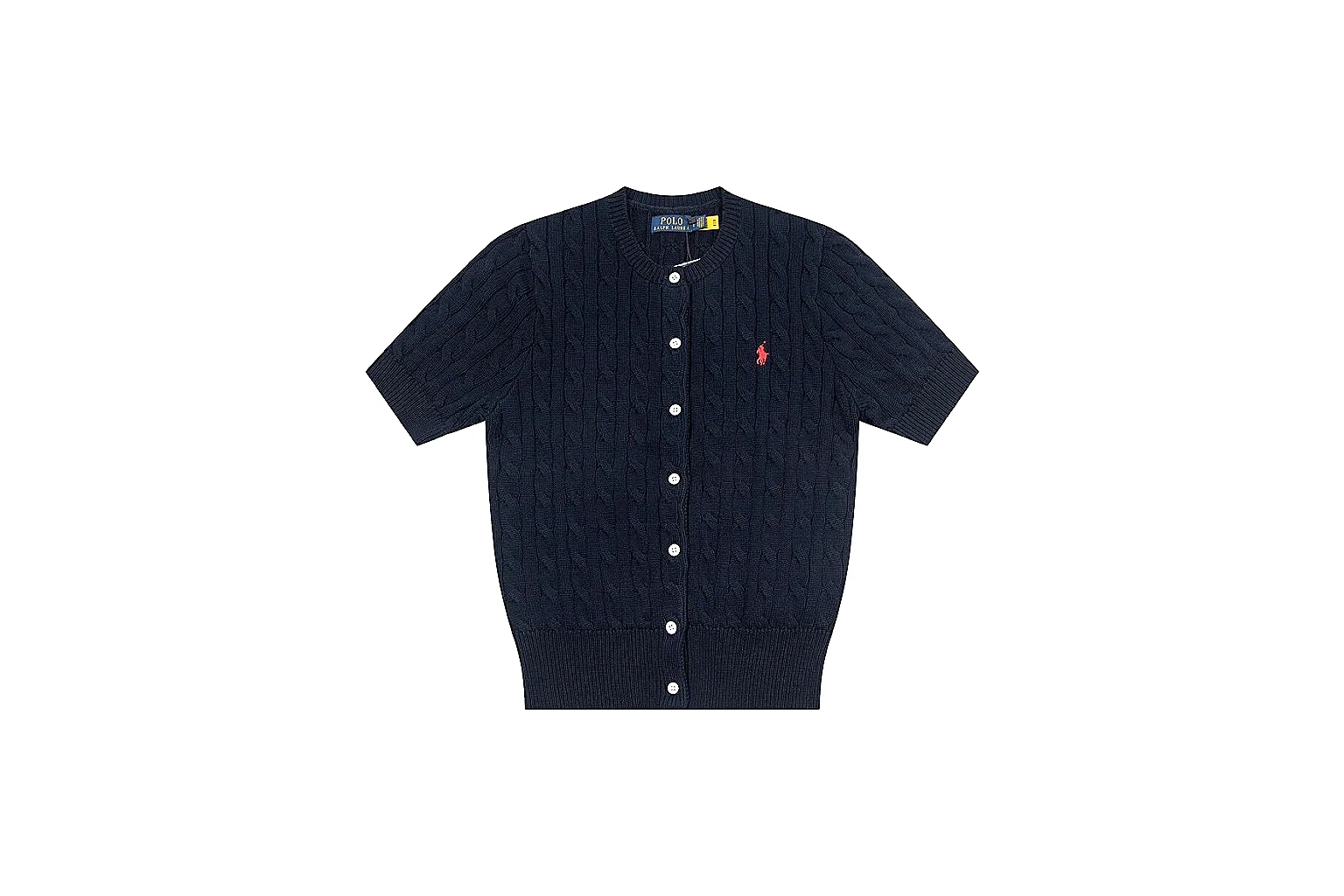kakosheetbase.com Polo Ralph Lauren Navy Cable Knit Cardigan 0960 Navy short-sleeve-knit product image thumbnail 6