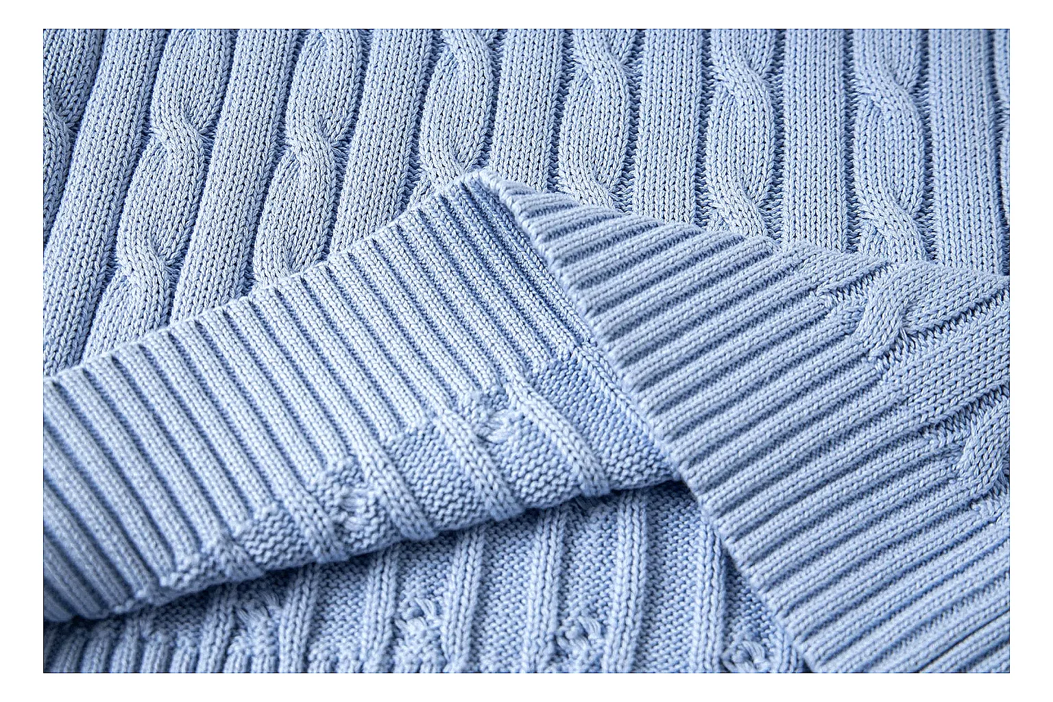 kakosheetbase.com Polo Ralph Lauren Pale Blue Cable Knit Polo 0856 Pale Blue short-sleeve-knit product image thumbnail 4