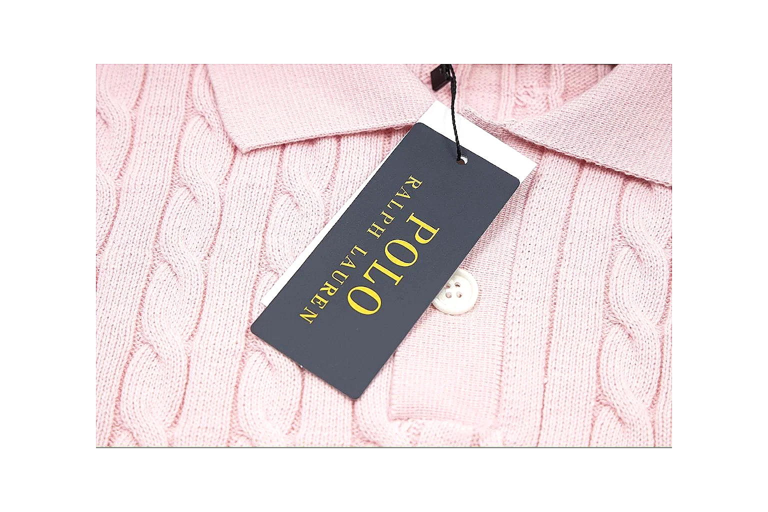 kakosheetbase.com Polo Ralph Lauren Pink Cable Knit Polo 0983 Pink short-sleeve-knit product image thumbnail 4