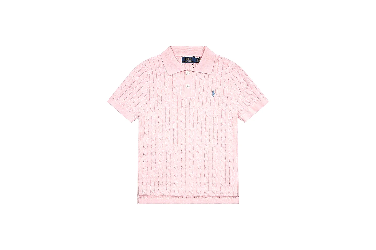 kakosheetbase.com Polo Ralph Lauren Pink Cable Knit Polo 0983 Pink short-sleeve-knit product image thumbnail 6