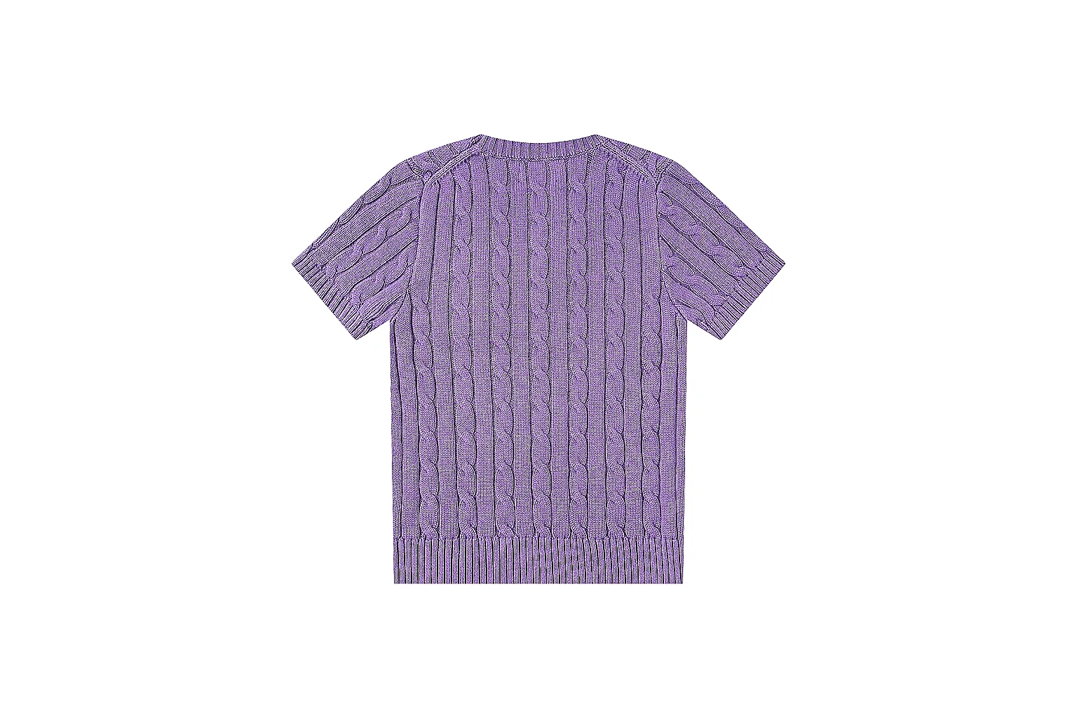 kakosheetbase.com Polo Ralph Lauren Purple Cable Knit Polo 0898 Purple short-sleeve-knit product image thumbnail 2