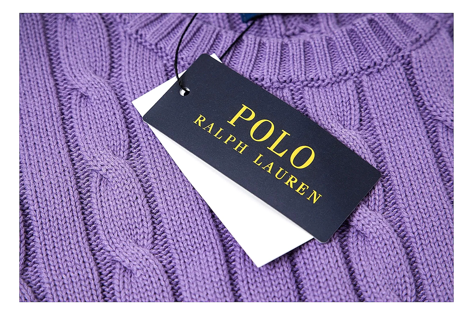 kakosheetbase.com Polo Ralph Lauren Purple Cable Knit Polo 0898 Purple short-sleeve-knit product image thumbnail 5