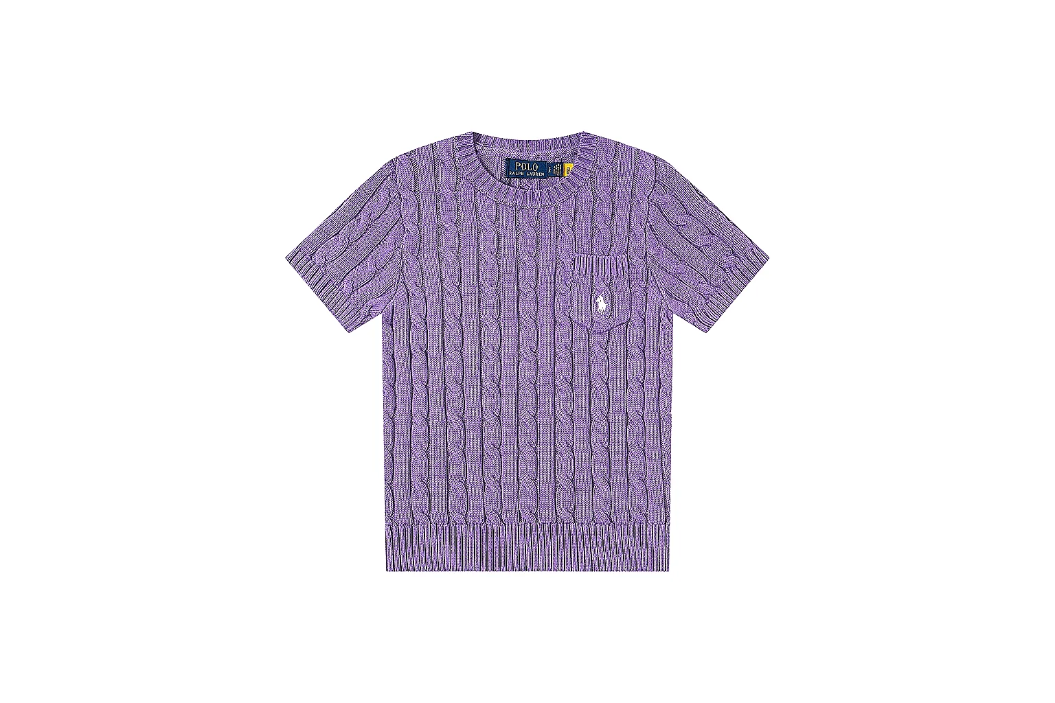kakosheetbase.com Polo Ralph Lauren Purple Cable Knit Polo 0898 Purple short-sleeve-knit product image thumbnail 6