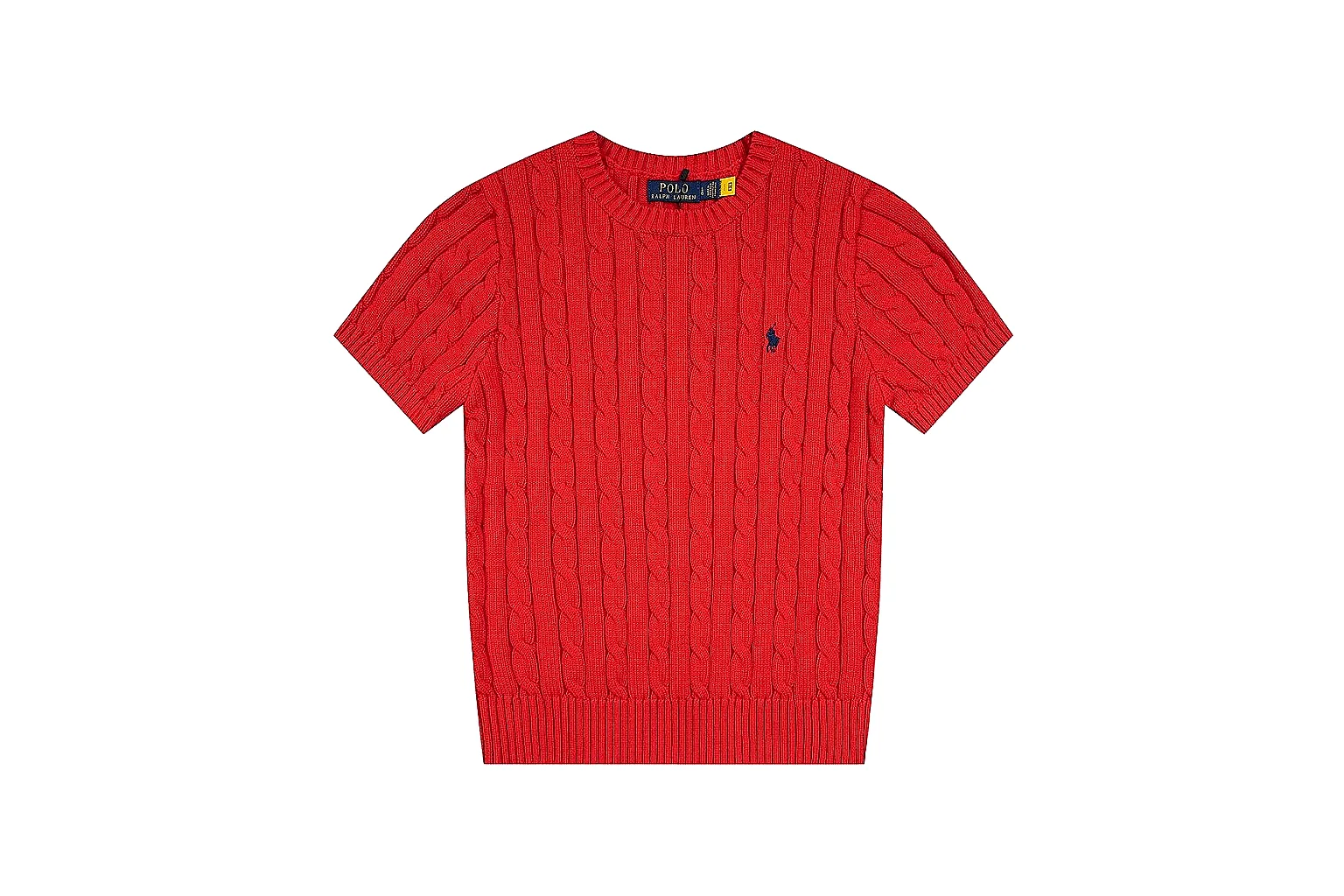 kakosheetbase.com Polo Ralph Lauren Red Cable Knit Polo 0632 Red short-sleeve-knit product image