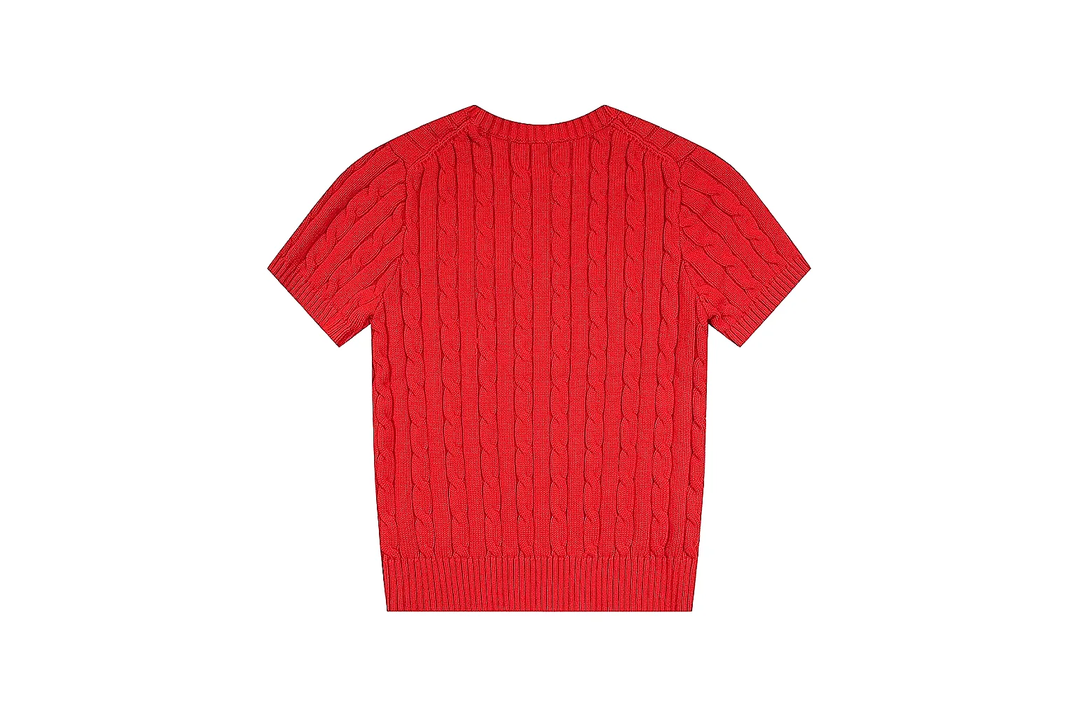 kakosheetbase.com Polo Ralph Lauren Red Cable Knit Polo 0632 Red short-sleeve-knit product image thumbnail 2