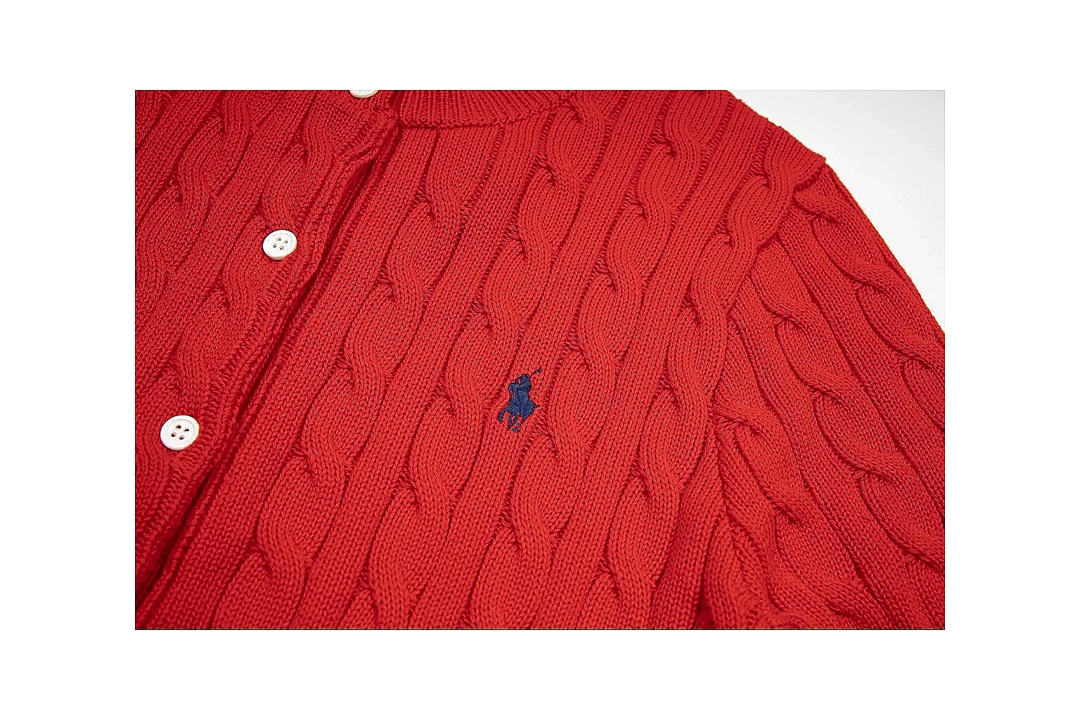 kakosheetbase.com Polo Ralph Lauren Red Button Cable Knit Polo 0923 Red Button short-sleeve-knit product image thumbnail 3