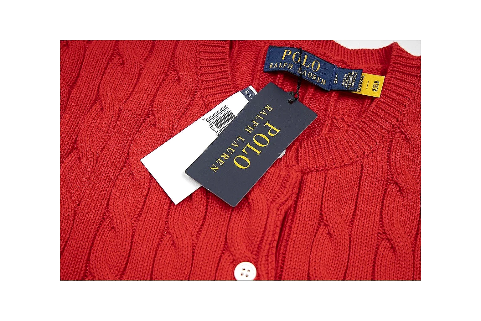 kakosheetbase.com Polo Ralph Lauren Red Button Cable Knit Polo 0923 Red Button short-sleeve-knit product image thumbnail 5