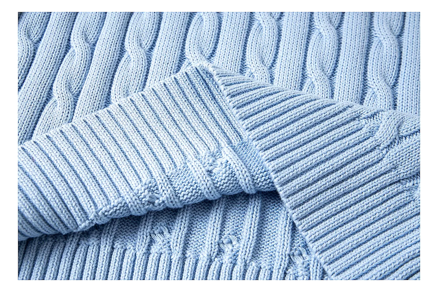 kakosheetbase.com Polo Ralph Lauren Sky Blue Cable Knit Polo 0814 Sky Blue short-sleeve-knit product image thumbnail 4