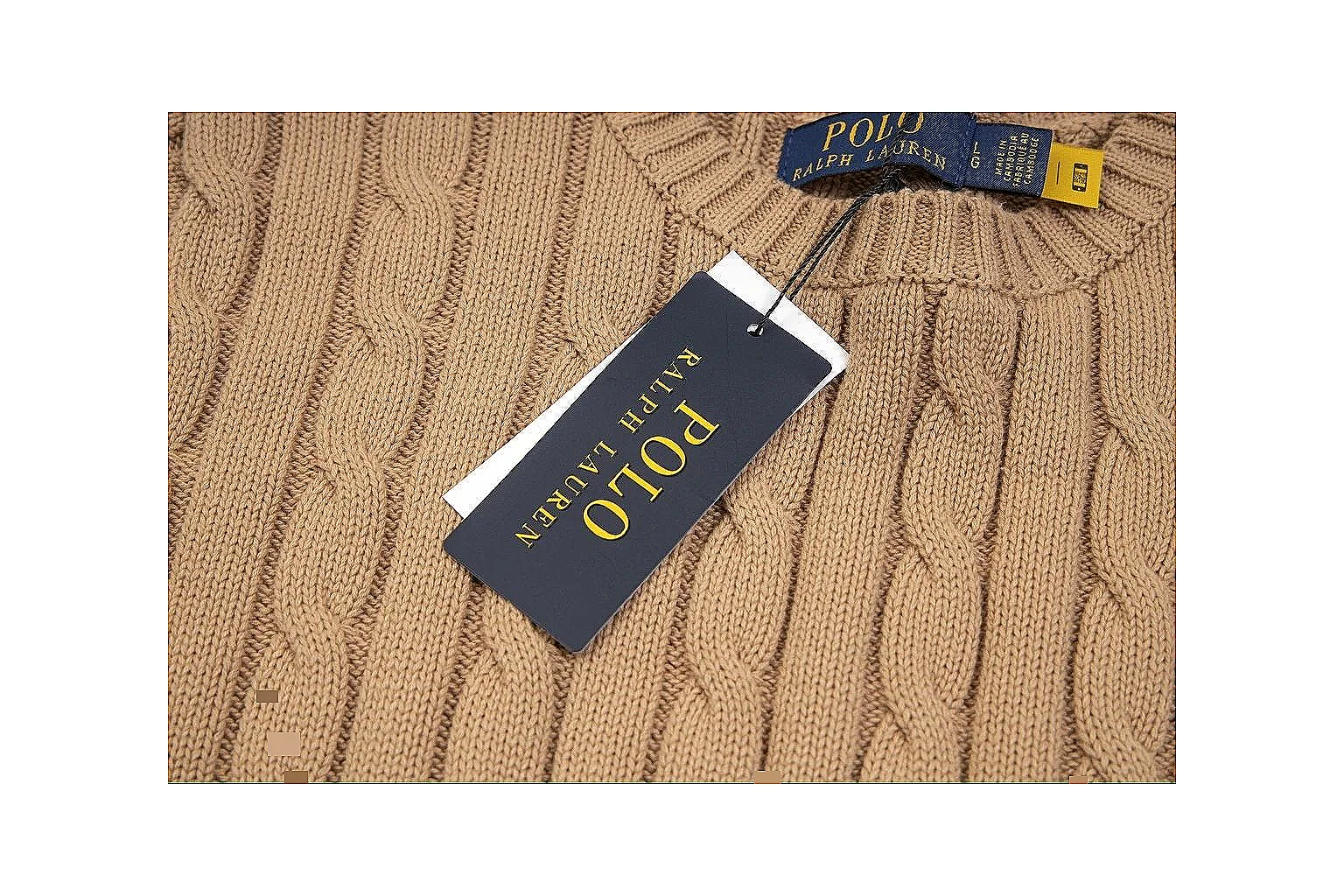 kakosheetbase.com Polo Ralph Lauren Tan Cable Knit Polo 0667 Tan short-sleeve-knit product image thumbnail 6