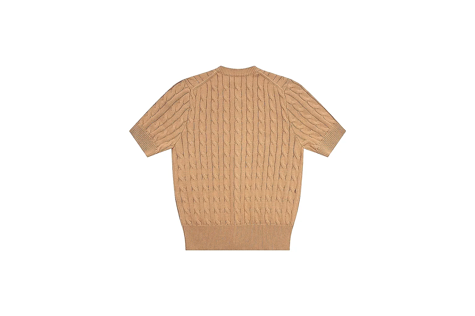 kakosheetbase.com Polo Ralph Lauren Tan Cable Knit Cardigan 0915 Tan short-sleeve-knit product image thumbnail 2