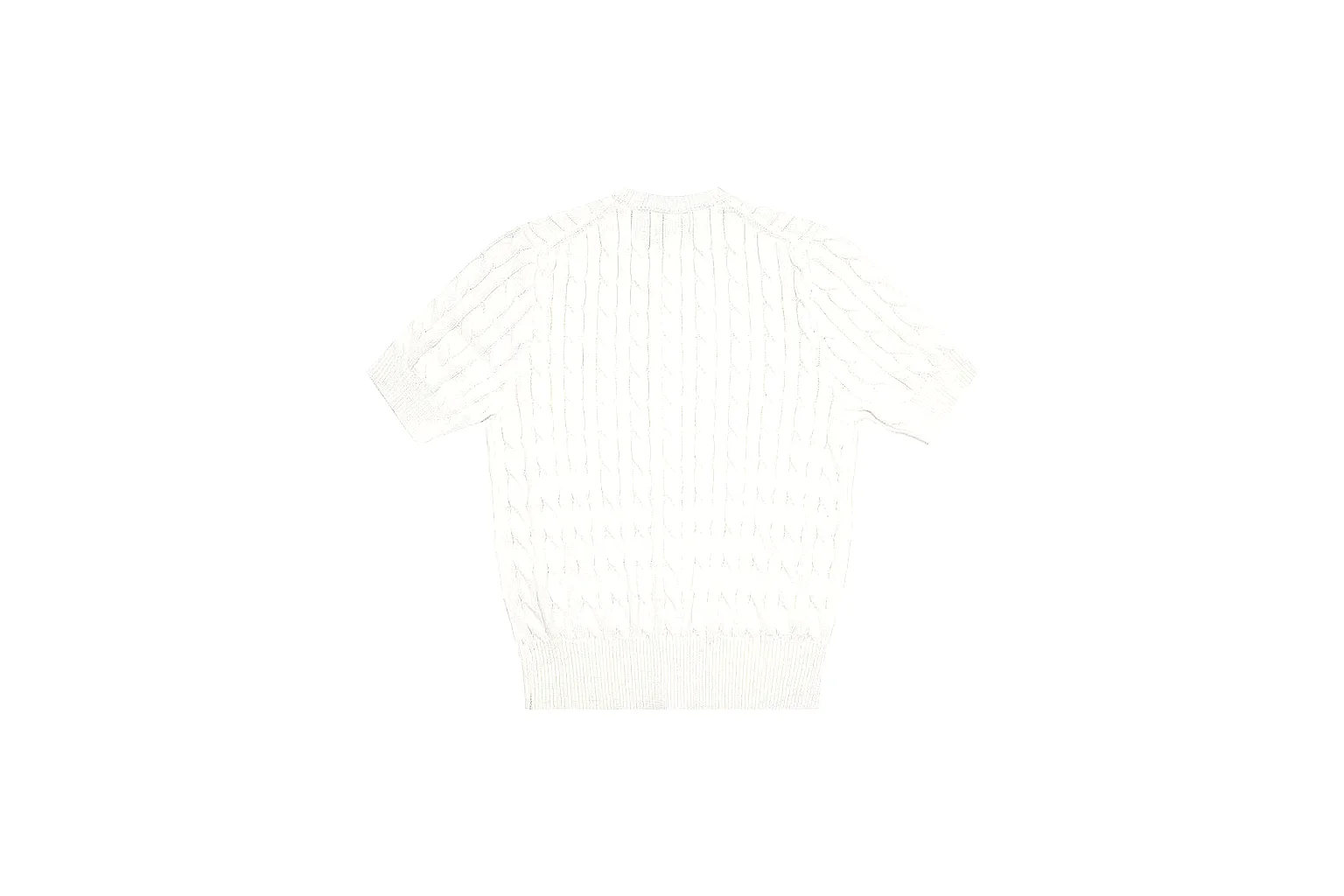 kakosheetbase.com Polo Ralph Lauren White Cable Knit Polo 0955 White short-sleeve-knit product image thumbnail 2