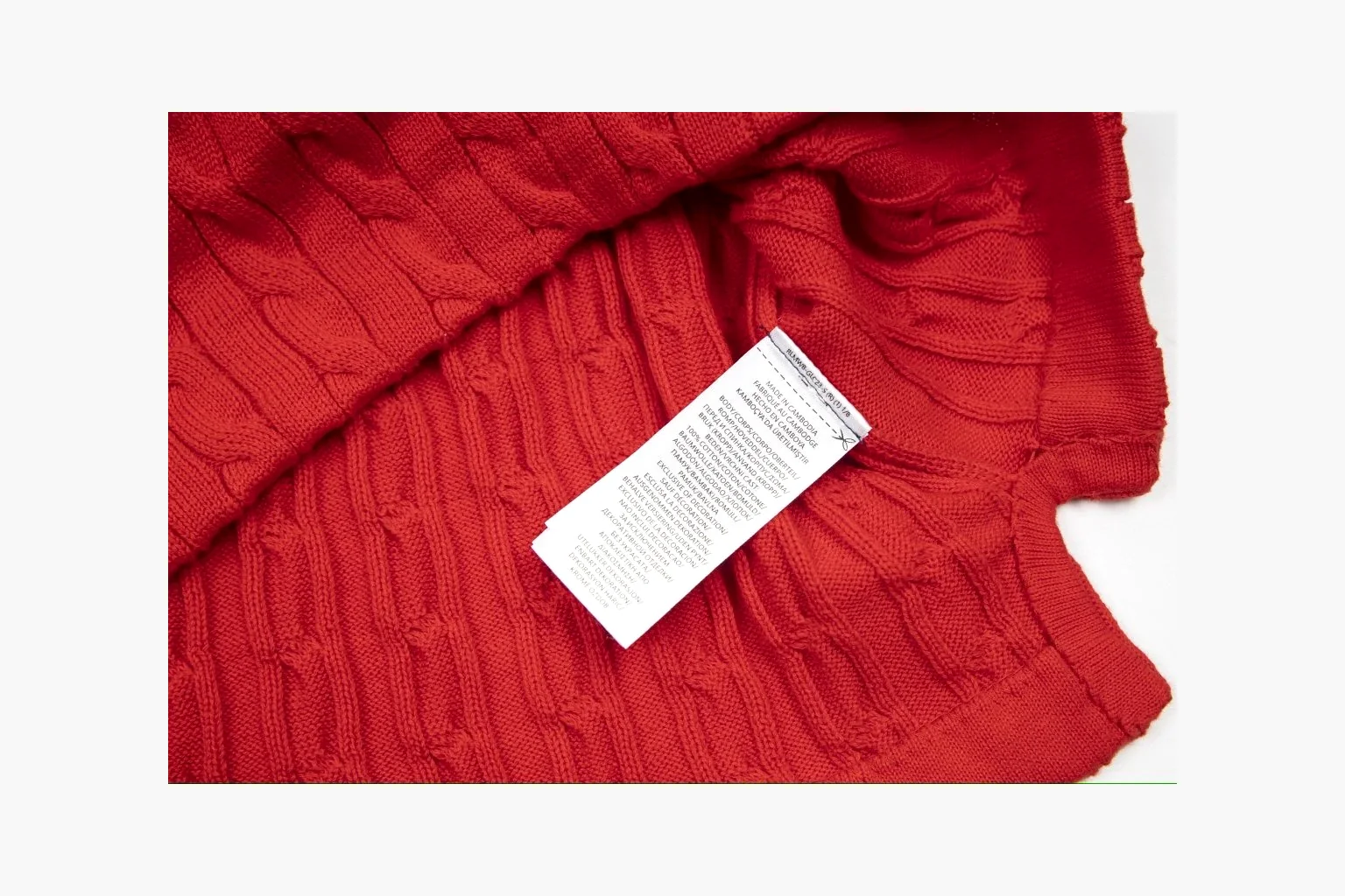 Red Polo cable knit polo spreadsheet record image thumbnail 2