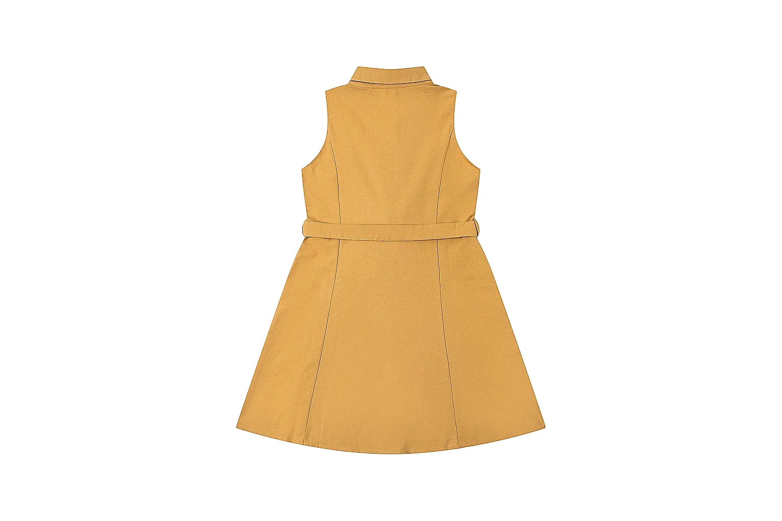 kakosheetbase.com Polo Ralph Lauren Mustard Belted Shirt Dress 0539 Mustard sleeveless-dress product image thumbnail 2