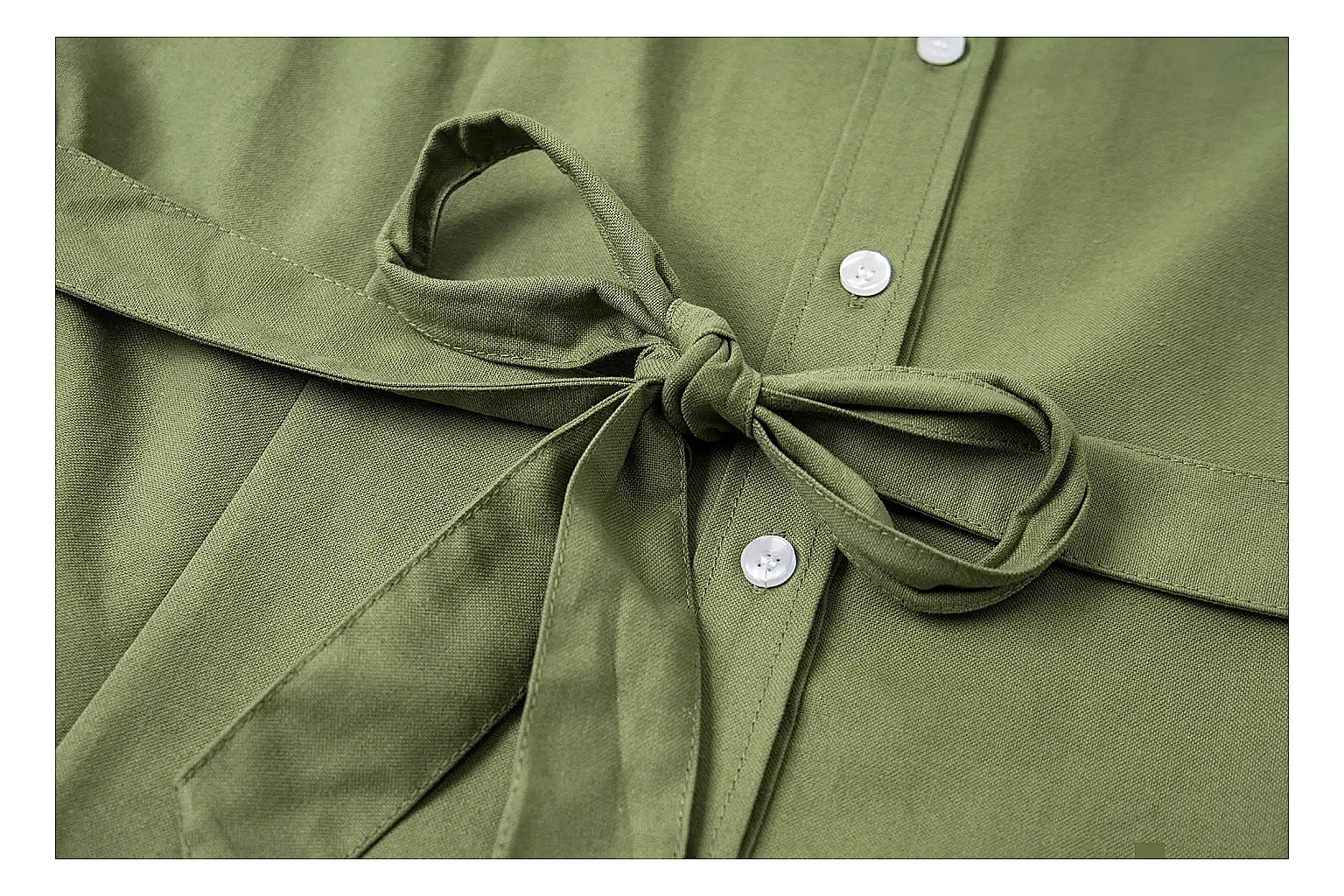 kakosheetbase.com Polo Ralph Lauren Olive Belted Shirt Dress 0543 Olive sleeveless-dress product image thumbnail 6