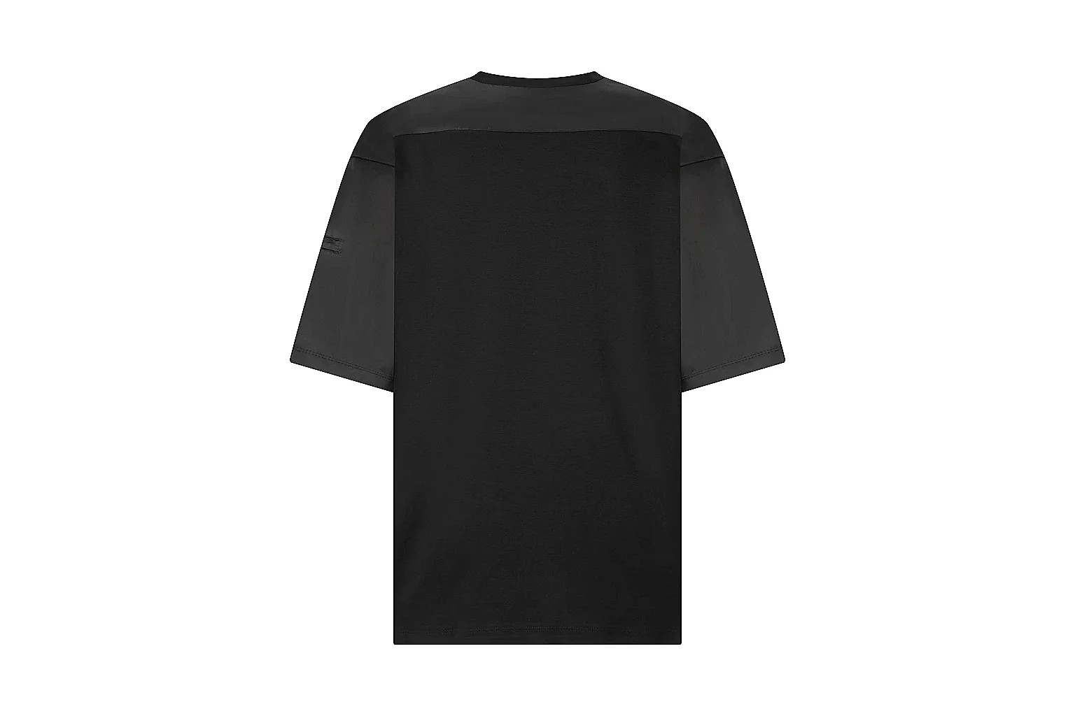 kakosheetbase.com Prada Black Nylon Panel Tee 0191 Black short-sleeve-tee product image thumbnail 2