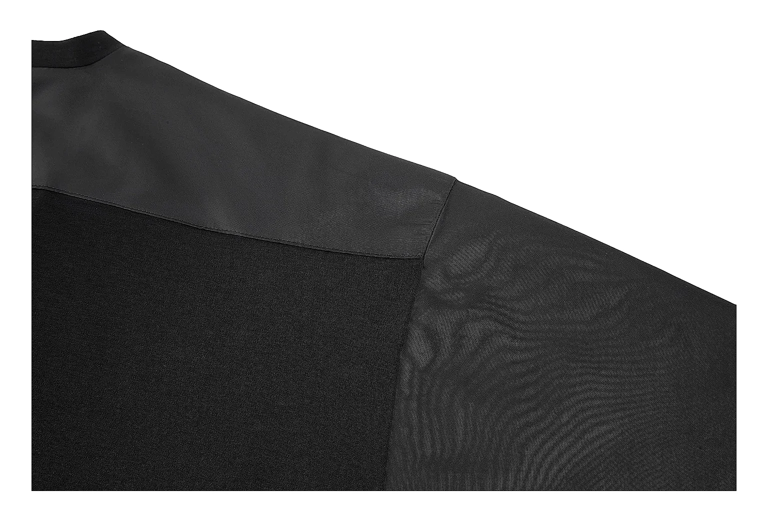 kakosheetbase.com Prada Black Nylon Panel Tee 0191 Black short-sleeve-tee product image thumbnail 3