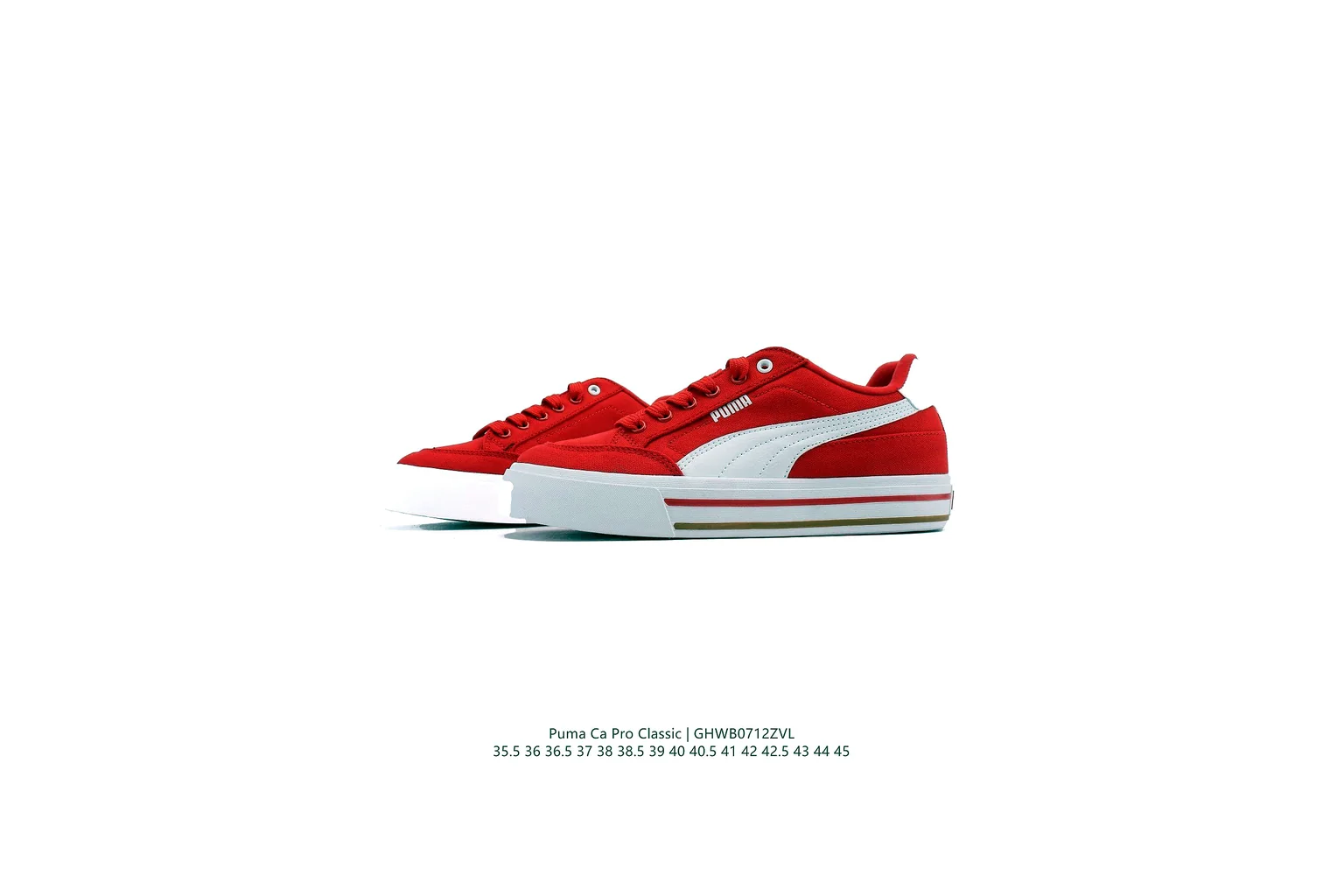 Puma Palermo Red White Green terrace sneaker six photo view thumbnail 6