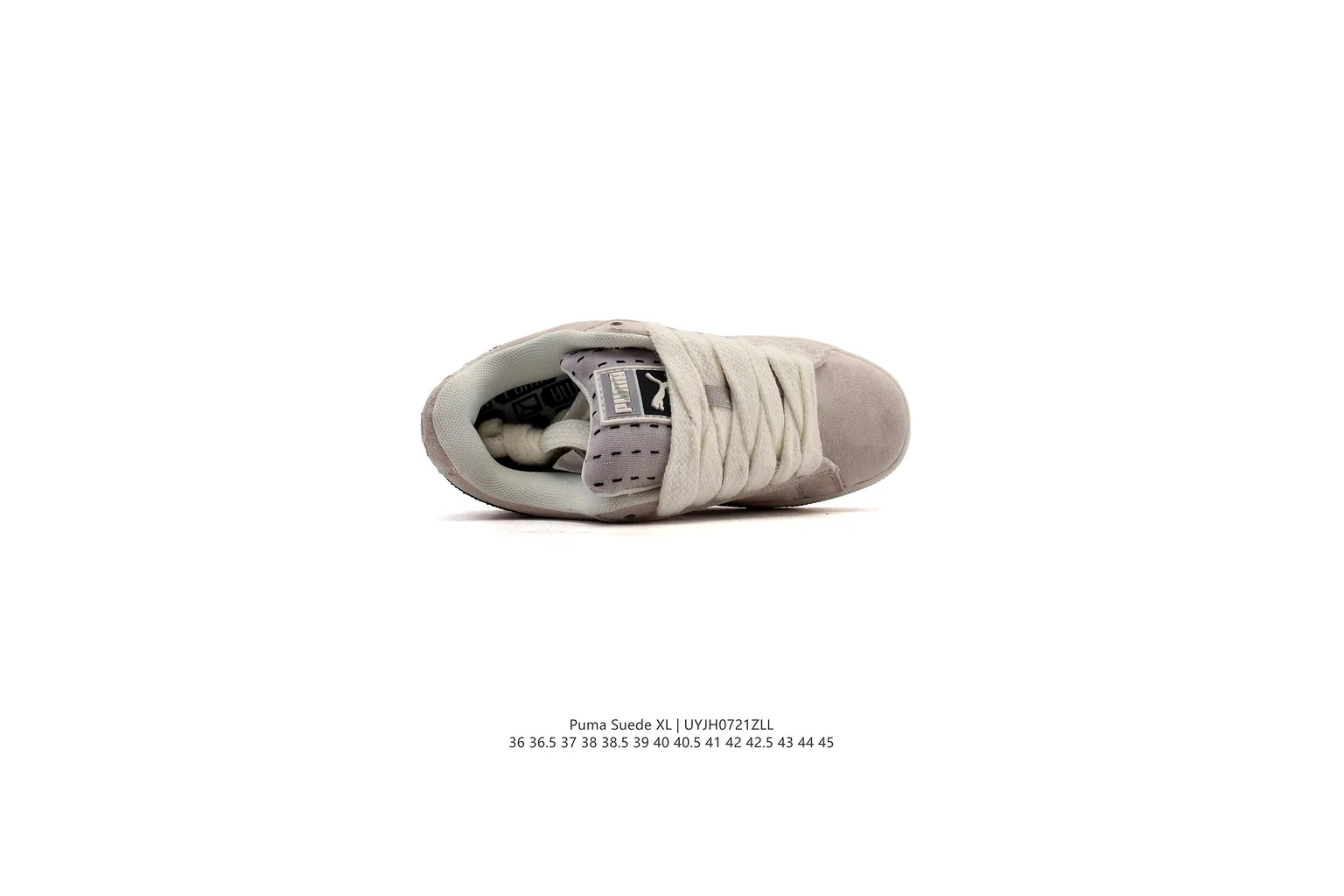 Puma Suede Beige Black suede low top six photo view thumbnail 2