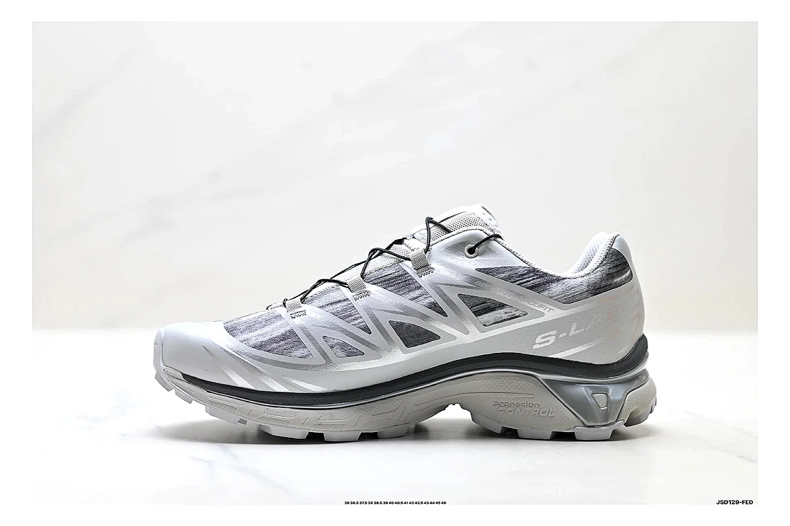 Salomon Xt Runner Silver Gray spreadsheet record photo showing silver gray mesh trail upper, technical runner overlays, speed-lace style structure, and rugged sole thumbnail 2