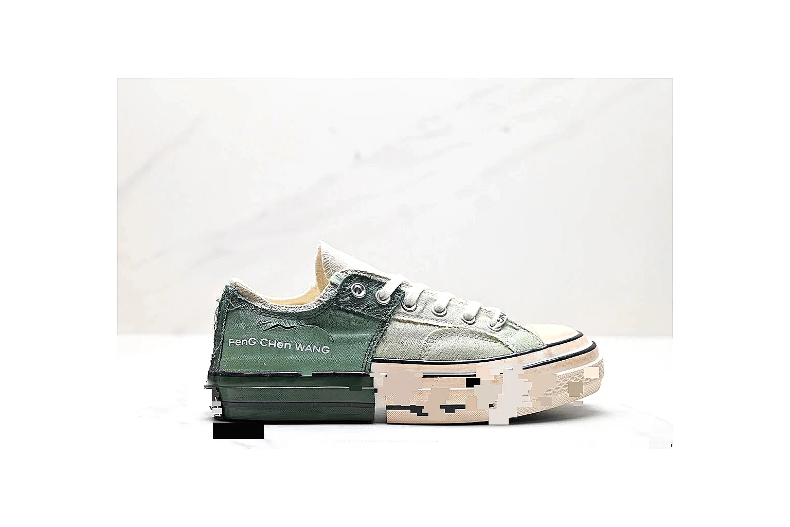 kakosheetbase.com Green Black Six Angle Footwear Low Top spreadsheet record six-photo gallery thumbnail 2