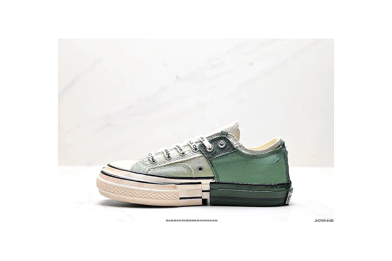 kakosheetbase.com Green Black Six Angle Footwear Low Top spreadsheet record six-photo gallery thumbnail 3