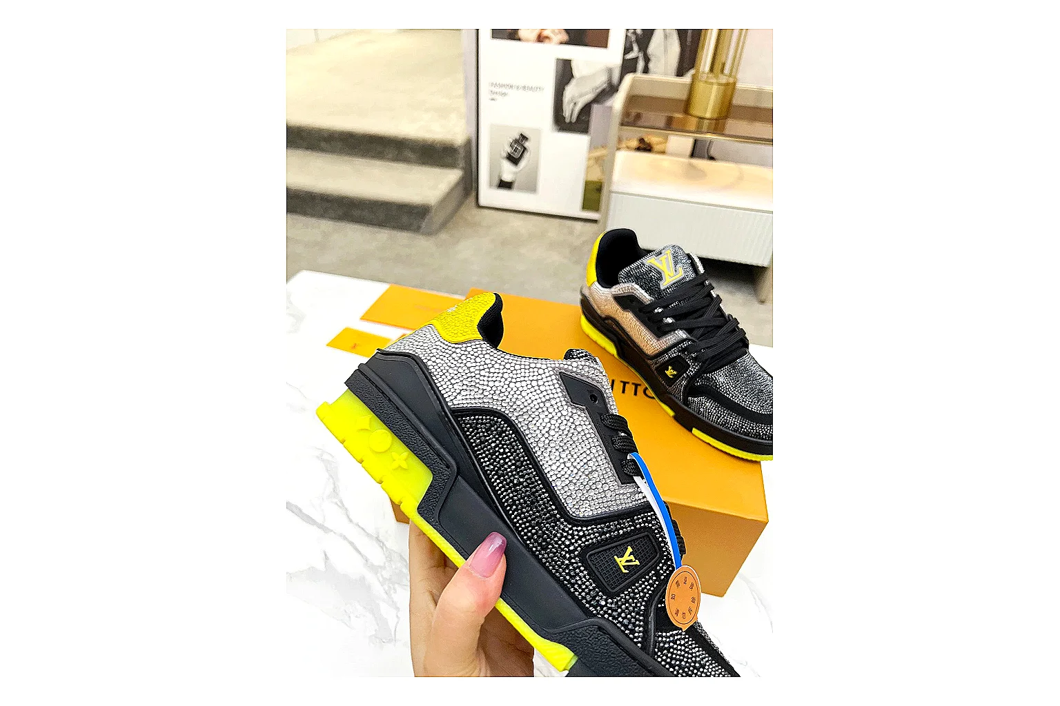 kakosheetbase.com Orange Black Six Angle Footwear Low Top spreadsheet record six-photo gallery thumbnail 5