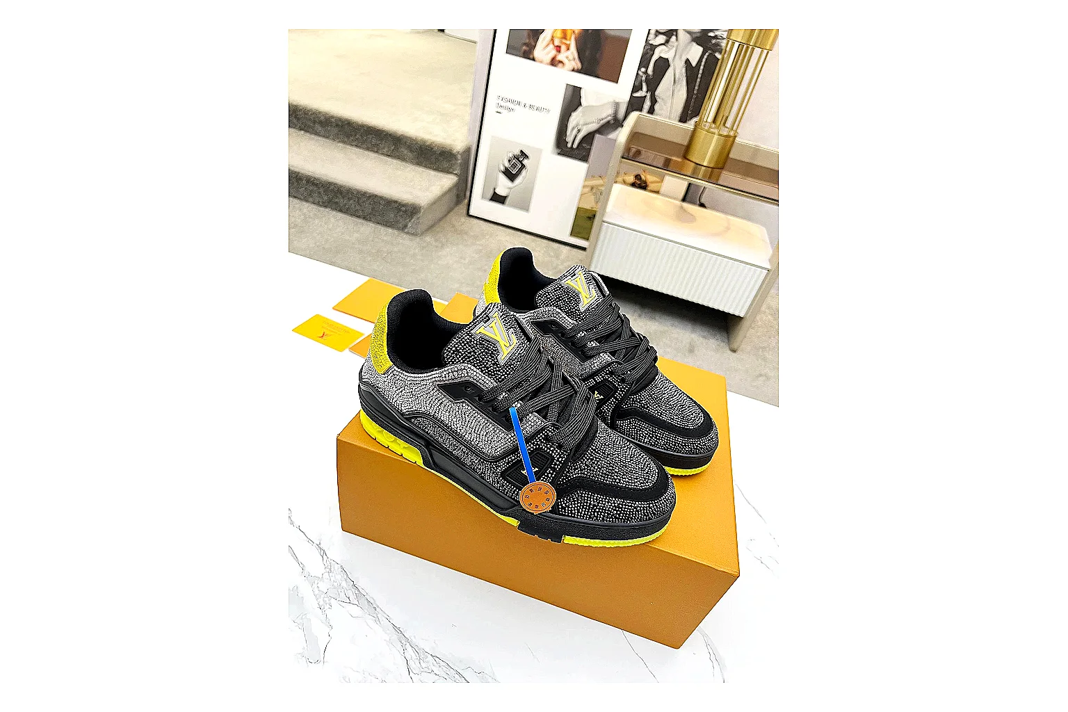 kakosheetbase.com Orange Black Six Angle Footwear Low Top spreadsheet record six-photo gallery thumbnail 6
