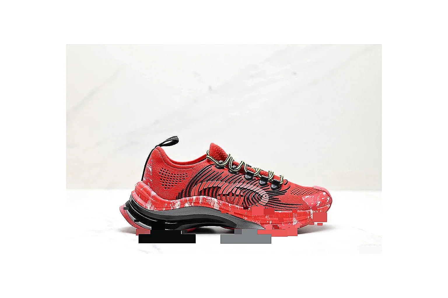 kakosheetbase.com Red Black Six Angle Footwear Low Top spreadsheet record six-photo gallery thumbnail 2