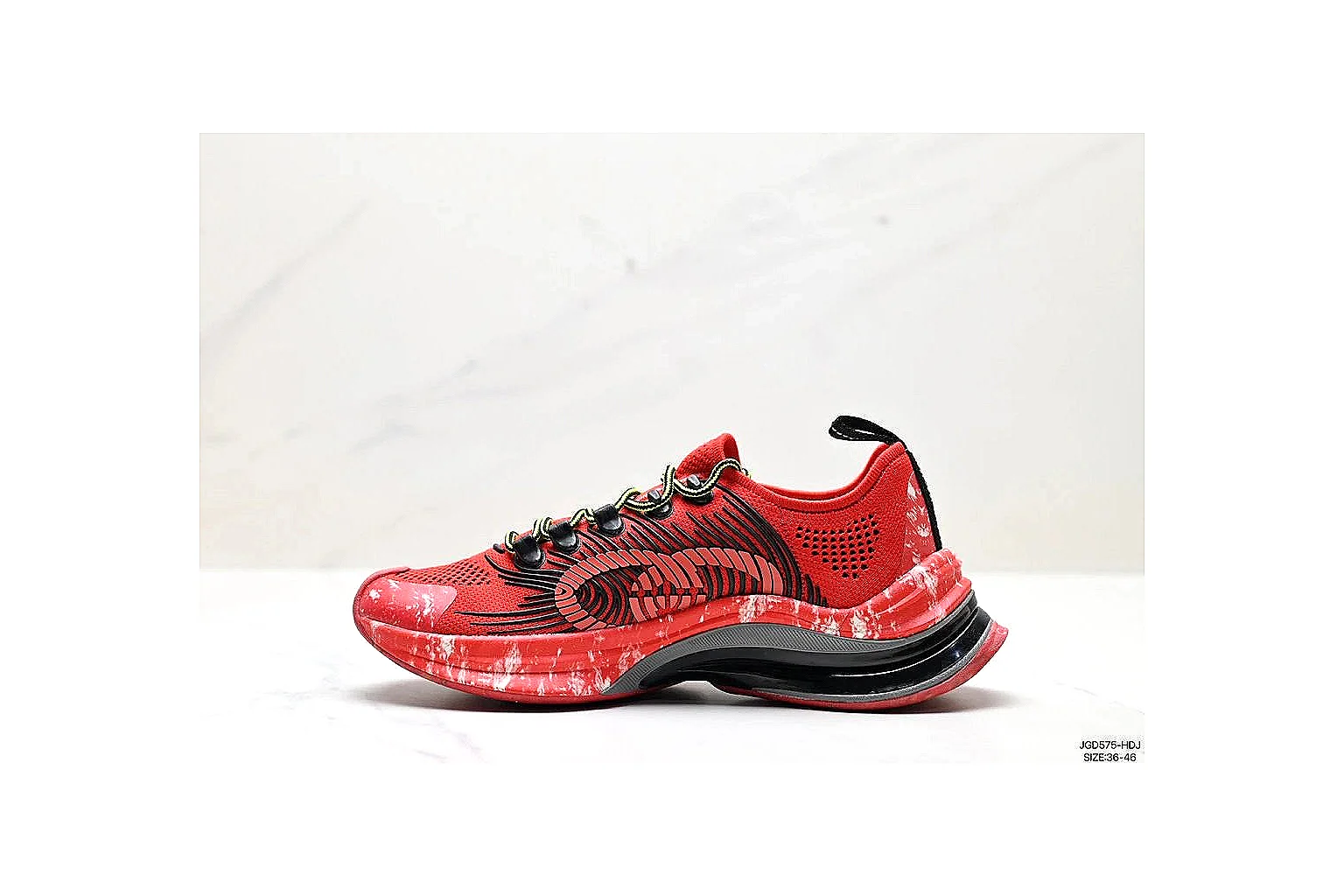 kakosheetbase.com Red Black Six Angle Footwear Low Top spreadsheet record six-photo gallery thumbnail 3