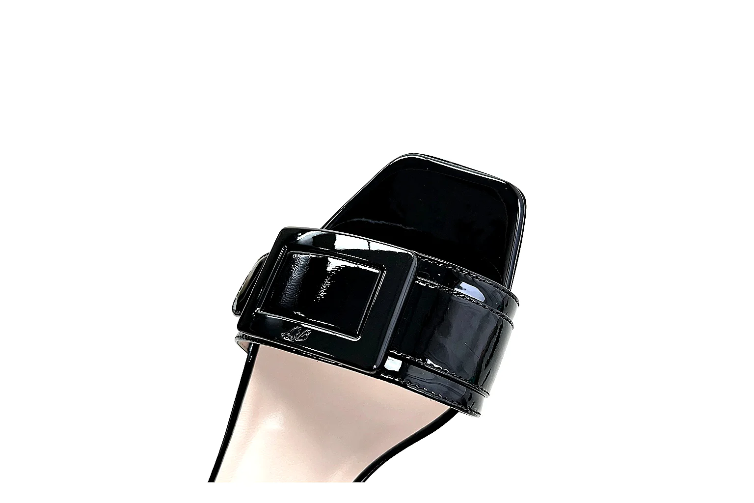 kakosheetbase.com Black White Strappy Heel Sandal Heel spreadsheet record six-photo gallery