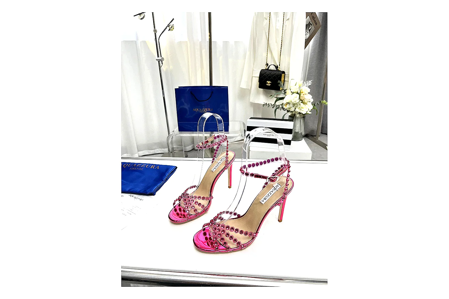kakosheetbase.com Pink Strappy Heel Sandal Heel spreadsheet record six-photo gallery thumbnail 3