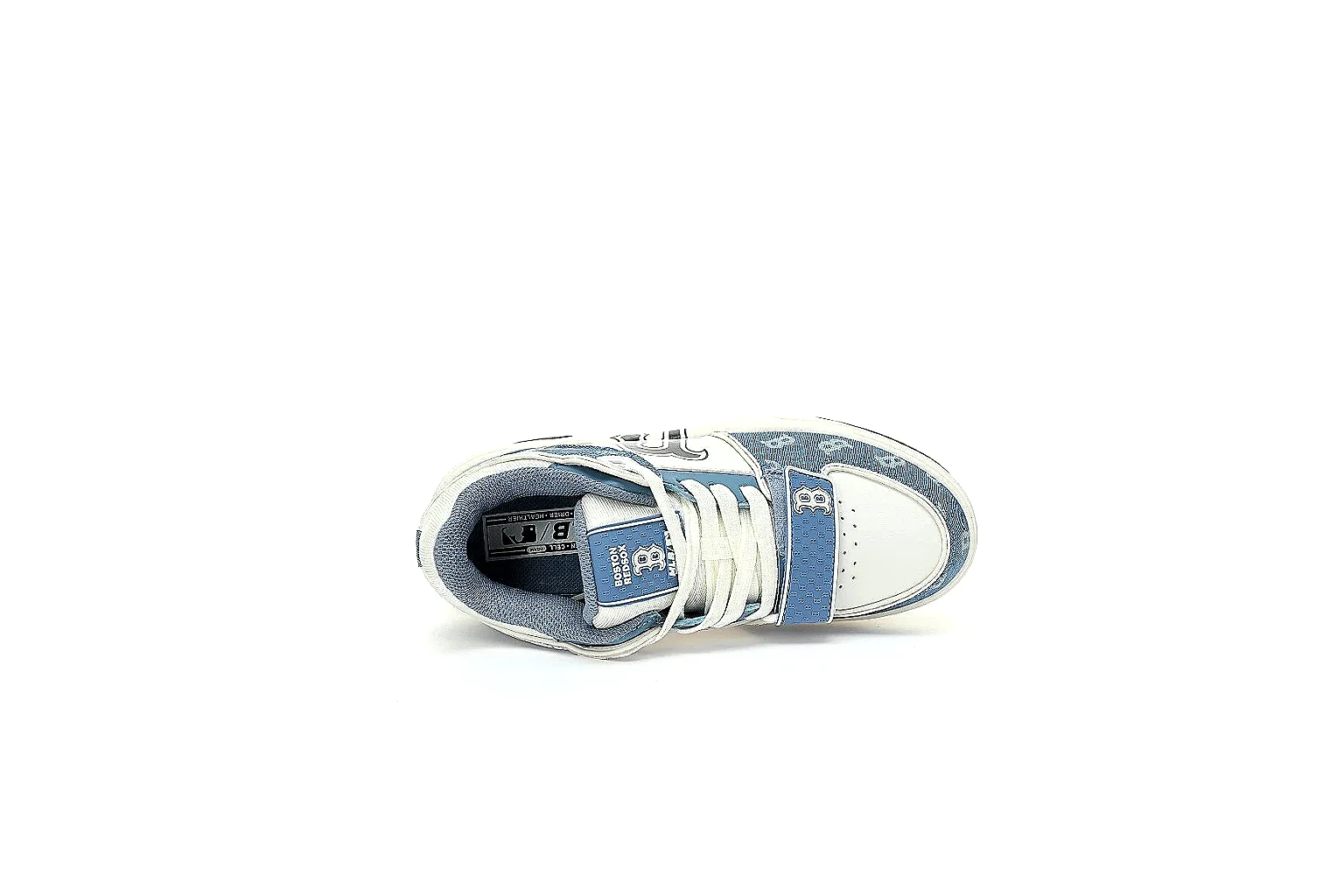 Kako Sheetbase record image for Other Blue Logo Low Court Sneaker thumbnail 3