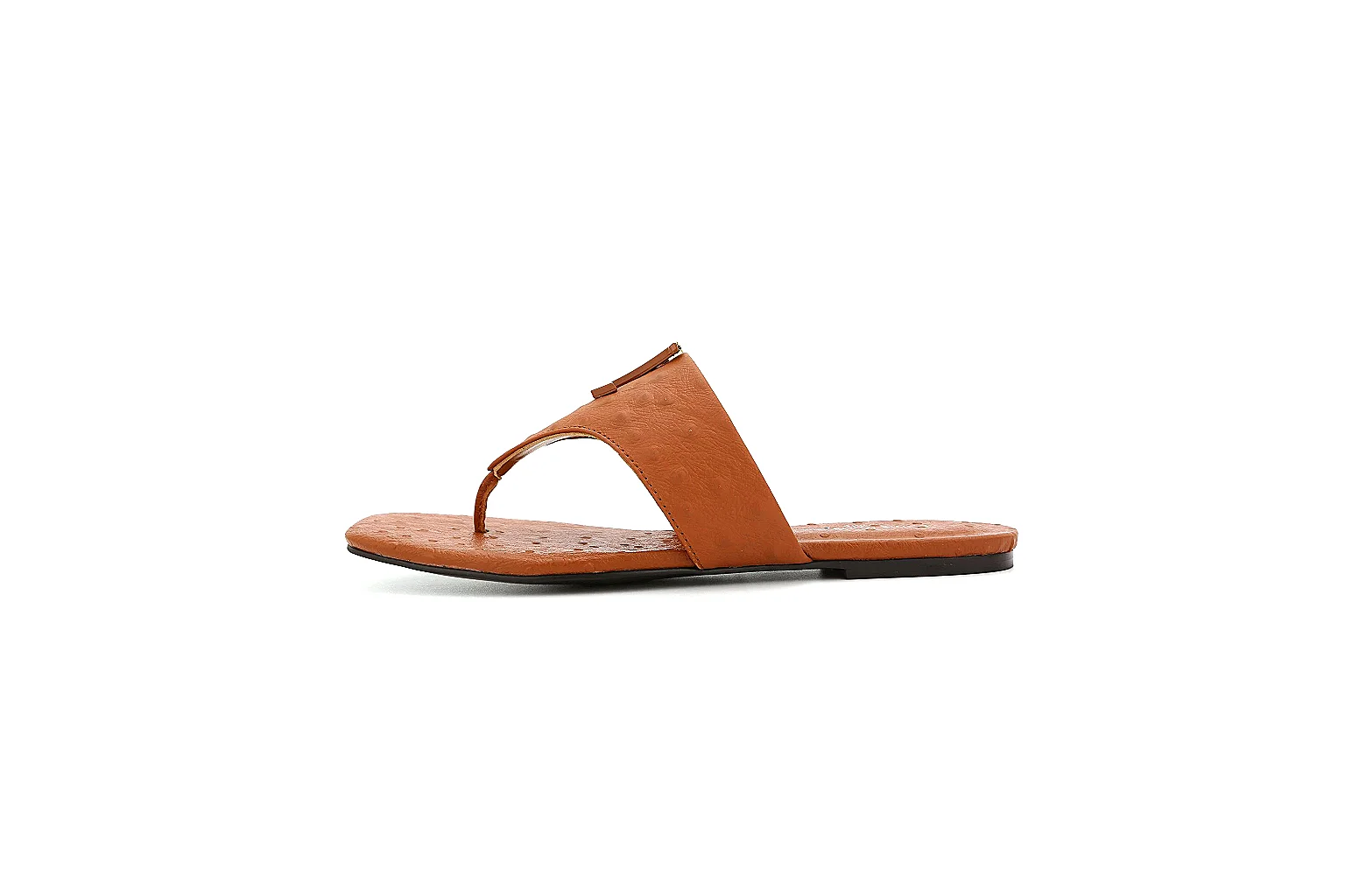 Kako Sheetbase record image for Other Brown Leather Slide Sandal