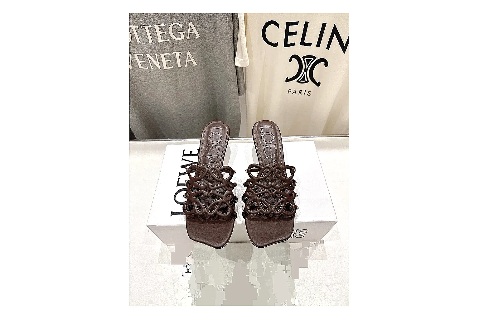 kakosheetbase.com Brown Woven Mule 9451 Brown mule product image