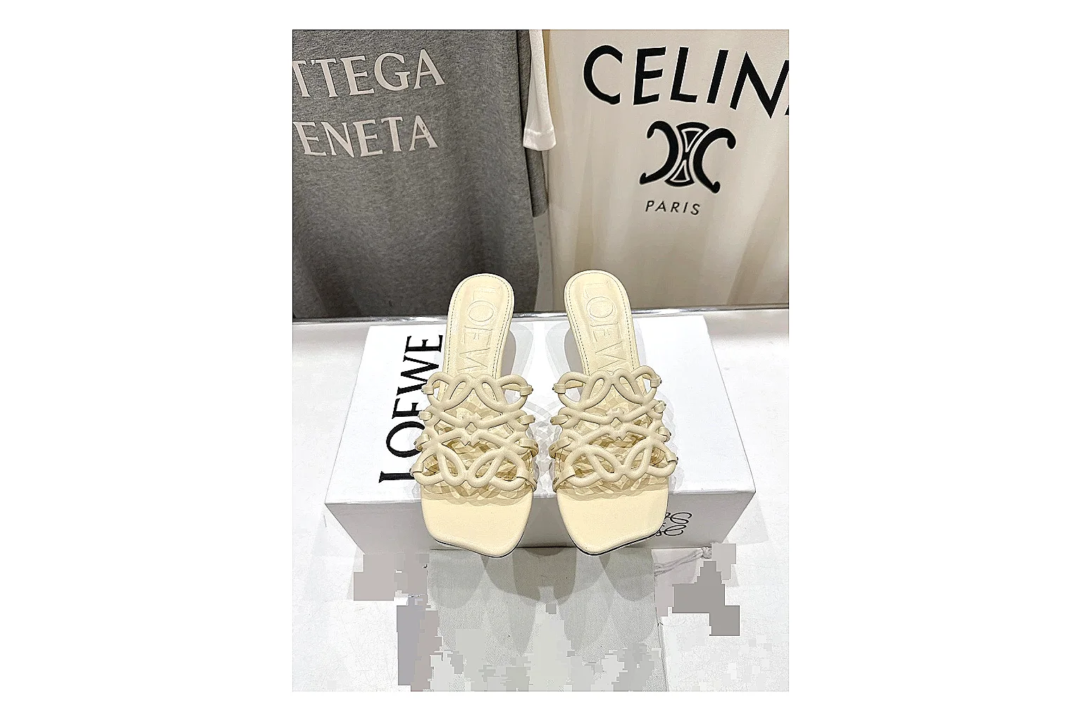 kakosheetbase.com Cream Woven Mule 9433 Cream mule product image