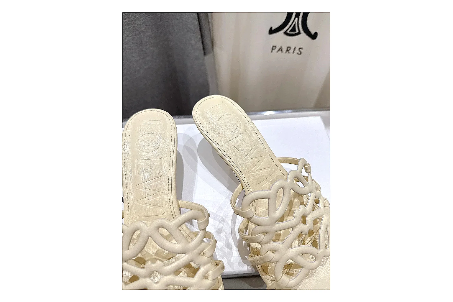 kakosheetbase.com Cream Woven Mule 9433 Cream mule product image thumbnail 5