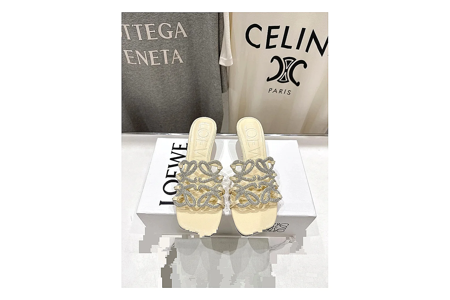 kakosheetbase.com Cream Woven Mule 9677 Cream mule product image