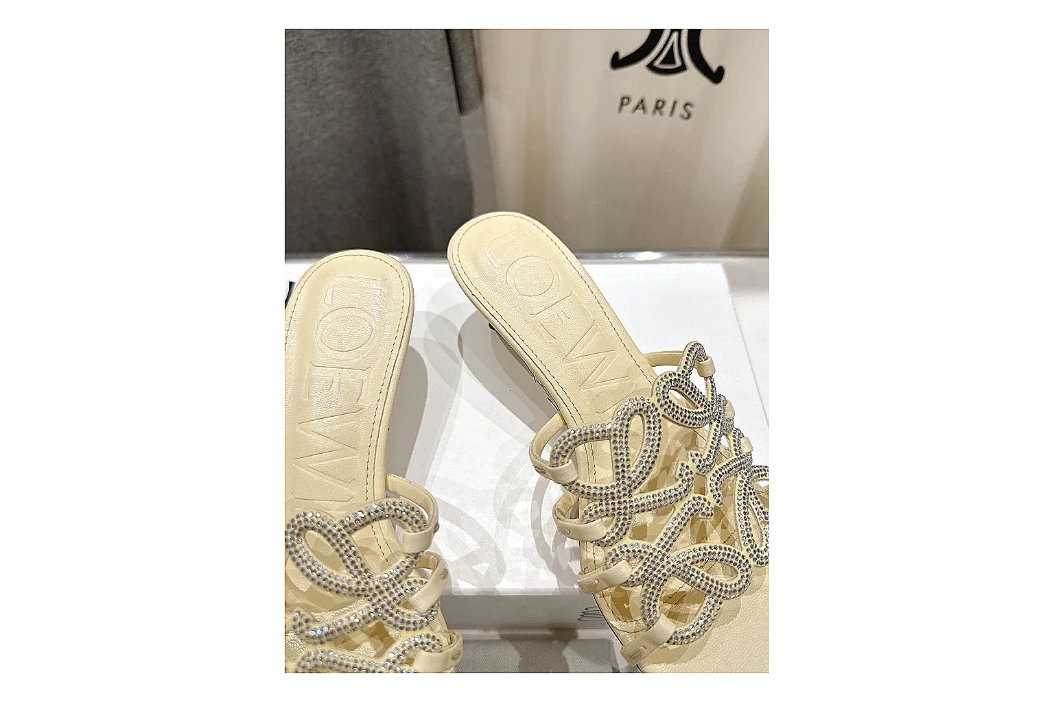 kakosheetbase.com Cream Woven Mule 9677 Cream mule product image thumbnail 5