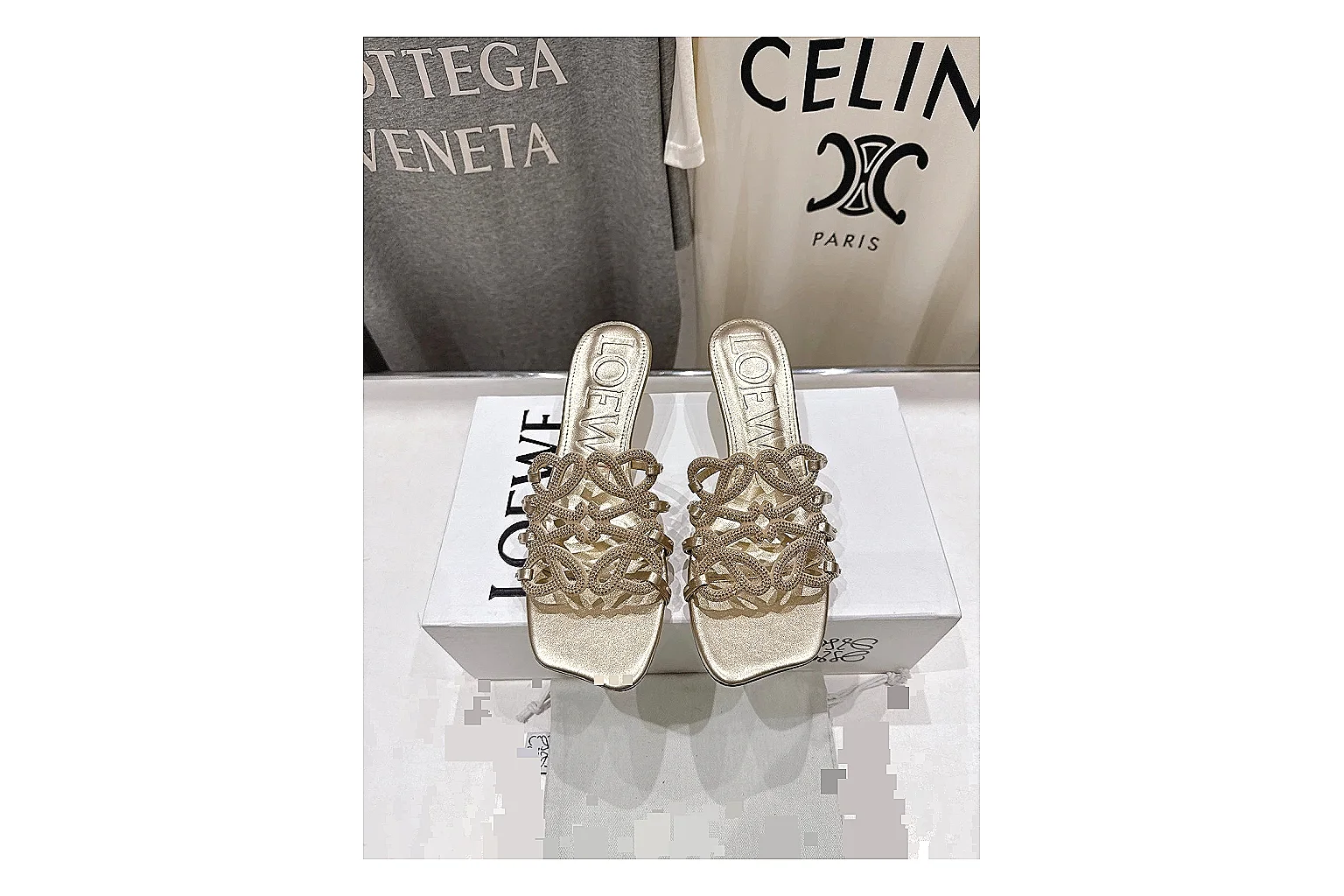 kakosheetbase.com Gold Woven Mule 9787 Gold mule product image