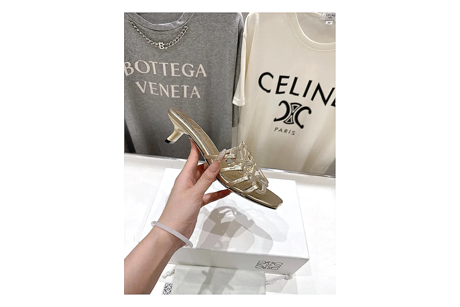 kakosheetbase.com Gold Woven Mule 9787 Gold mule product image thumbnail 4