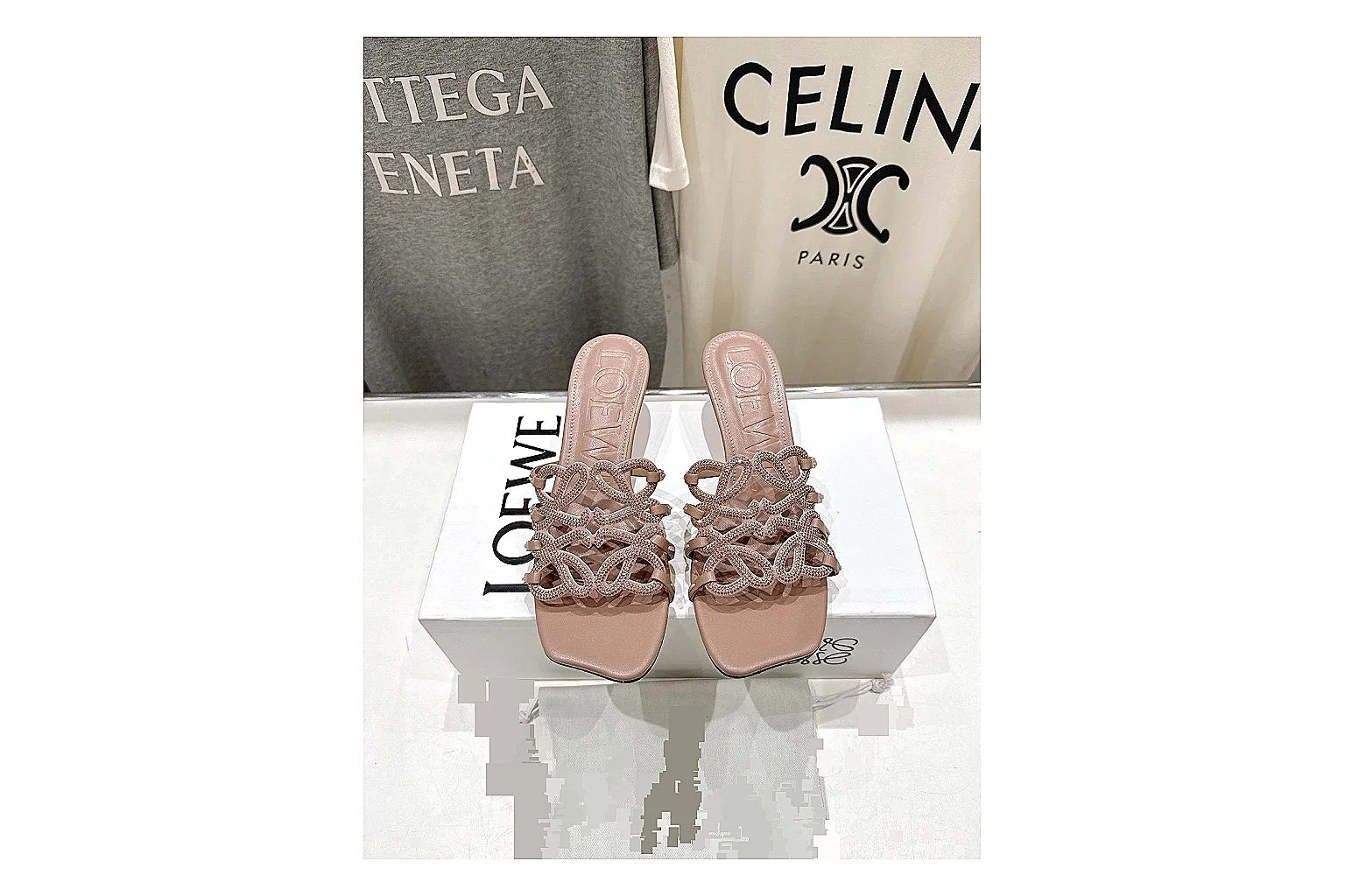 kakosheetbase.com Pink Woven Mule 0006 Pink mule product image