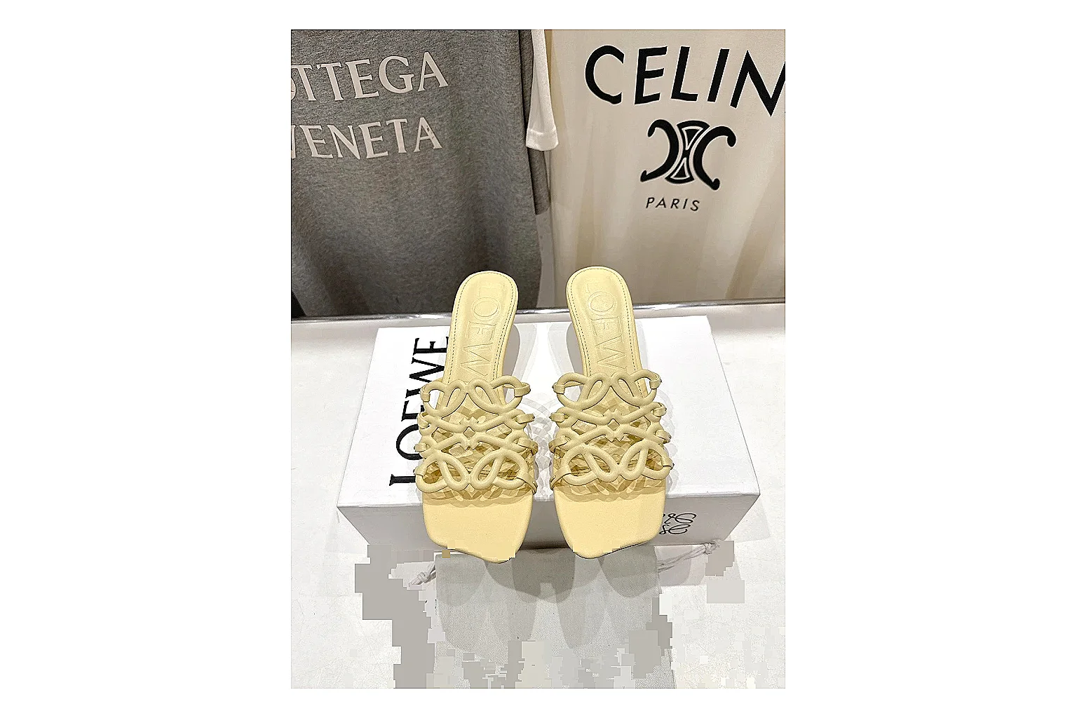 kakosheetbase.com Yellow Woven Mule 9560 Yellow mule product image